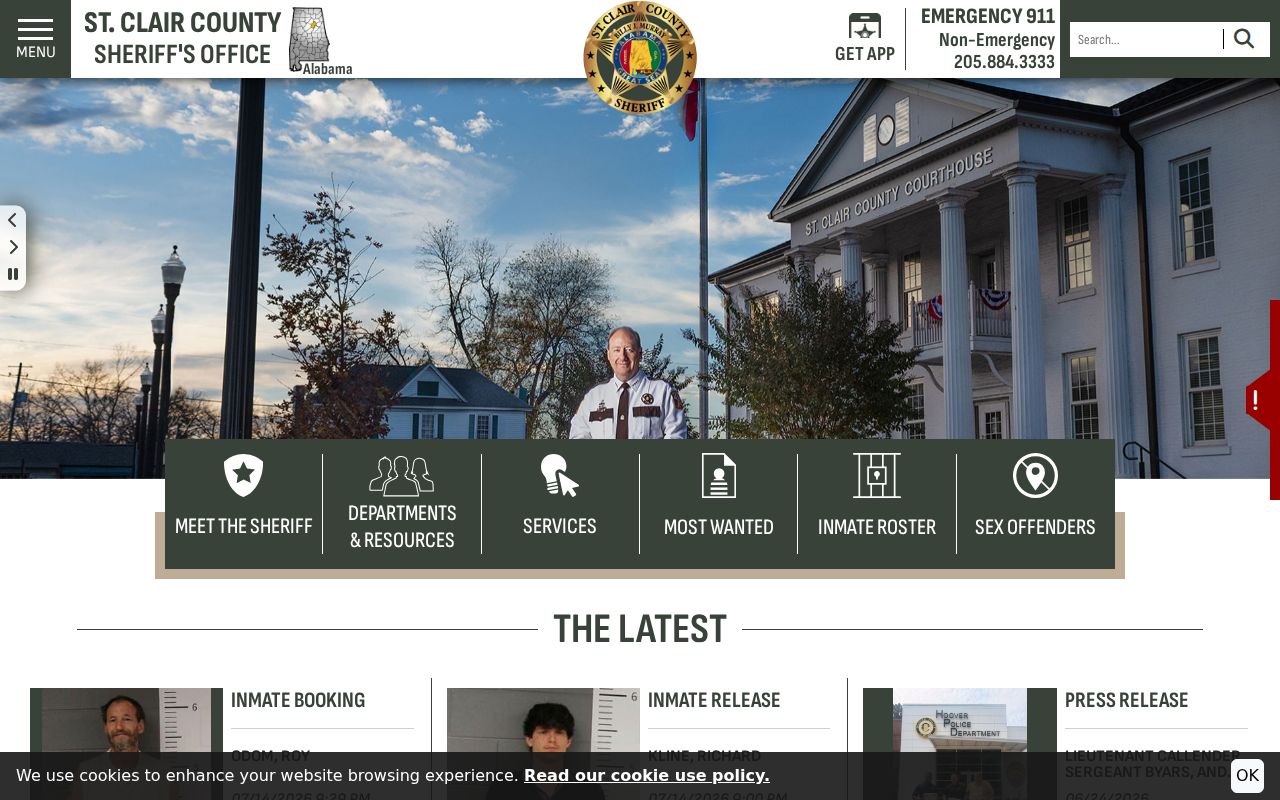 St. Clair County arrest lookup at the Sheriff's Office