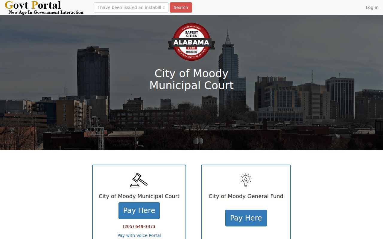 Moody criminal records municipal payment portal