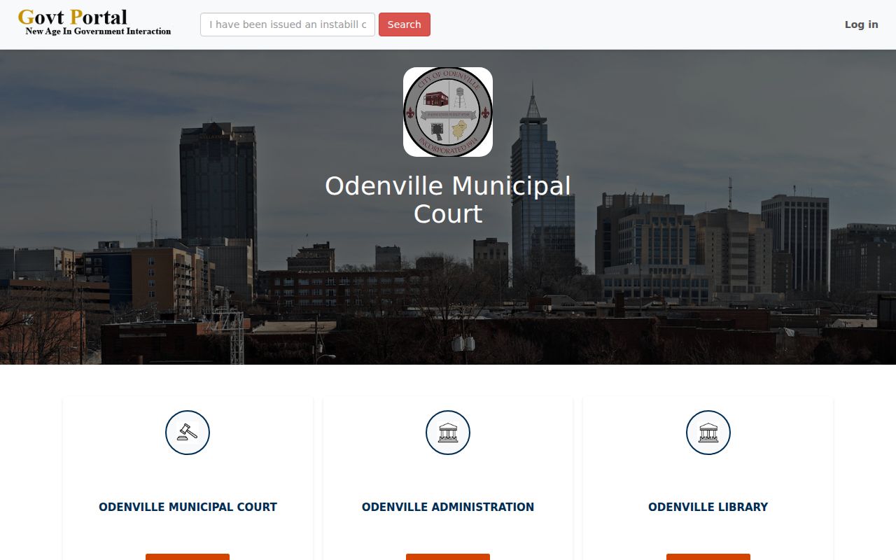 Odenville criminal records municipal payment portal