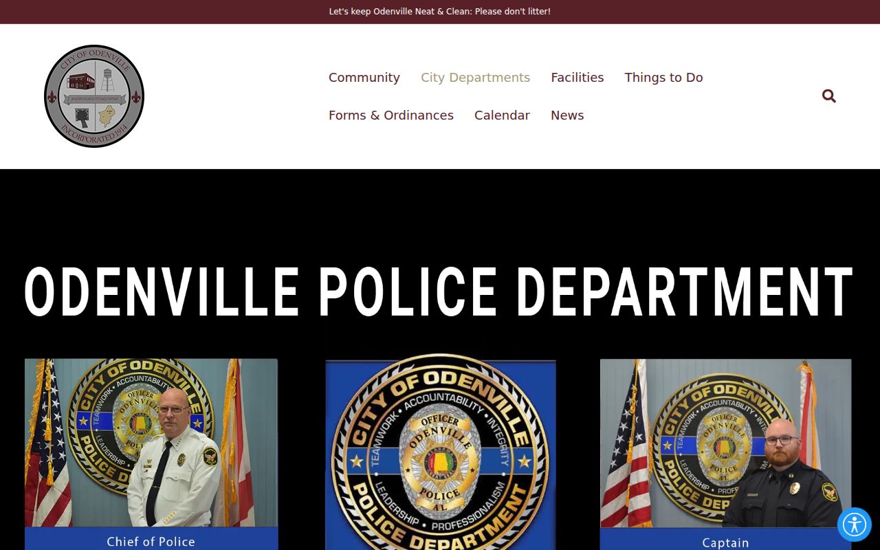 Odenville Police Department criminal records source