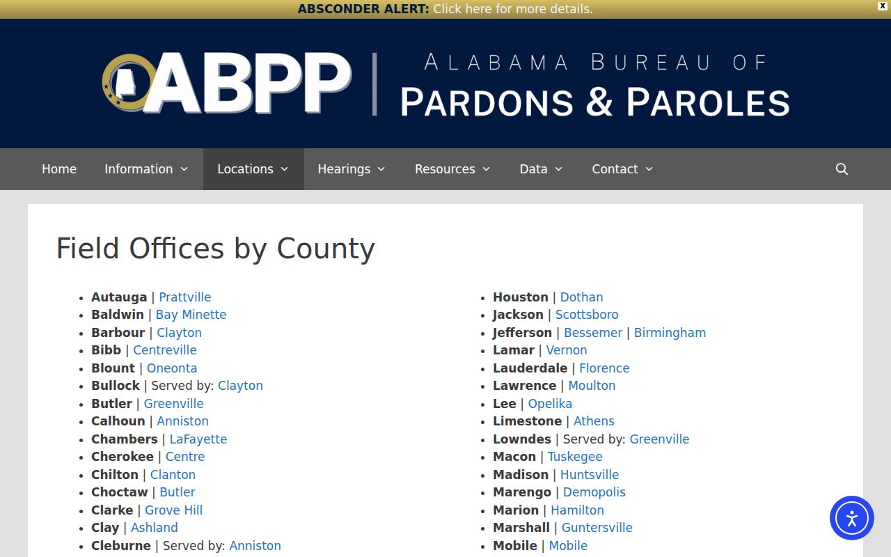 St. Clair County criminal history probation and parole office directory