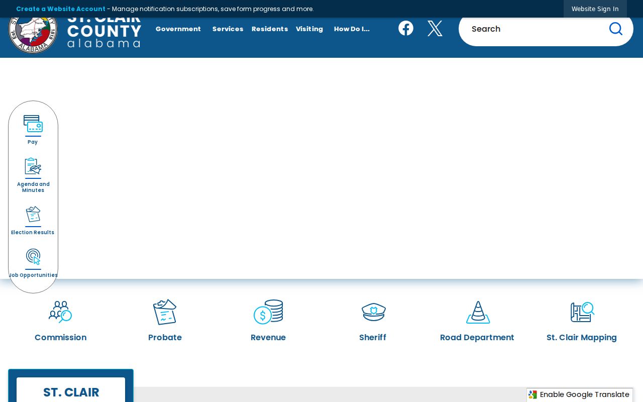St. Clair County criminal history county government record source